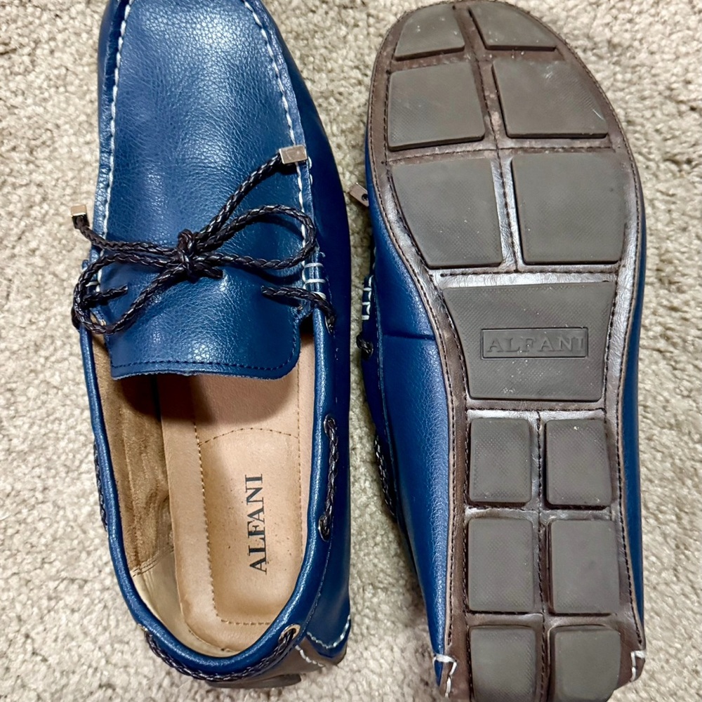Alfani Men's Blue Loafers - Picture 4 of 7